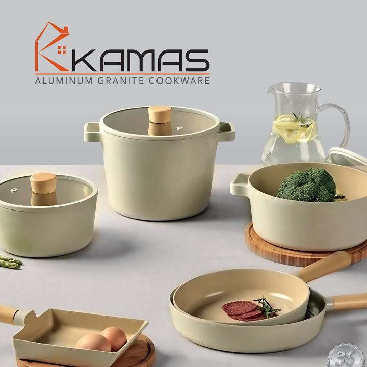 Premium Non-Stick Aluminum Granite Cookware Sets